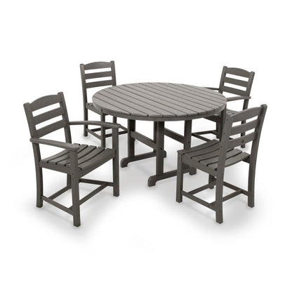 La Casa Café 5-Piece Round Farmhouse Dining Set