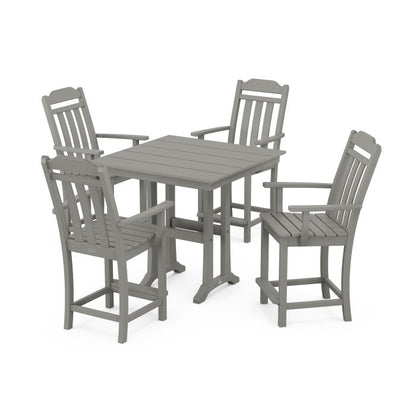 Country Living 5-Piece Farmhouse Counter Set with Trestle Legs