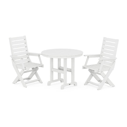 Captain 3-Piece Round Dining Set