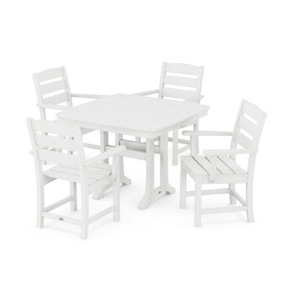 Lakeside 5-Piece Dining Set with Trestle Legs