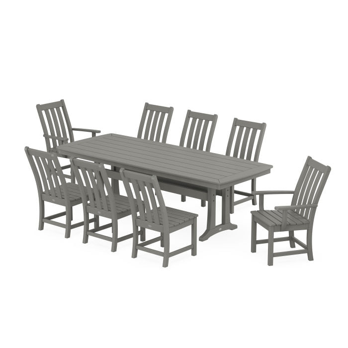 Vineyard 9-Piece Dining Set with Trestle Legs