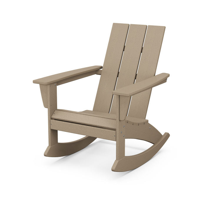 Modern Adirondack Rocking Chair in Vintage Finish