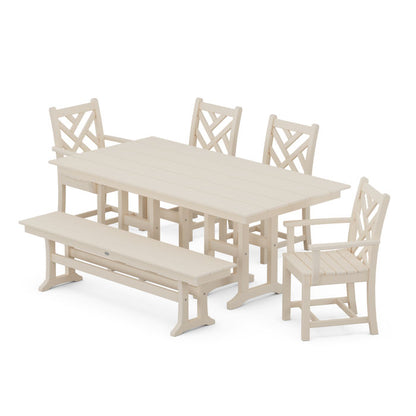 Chippendale 6-Piece Farmhouse Dining Set