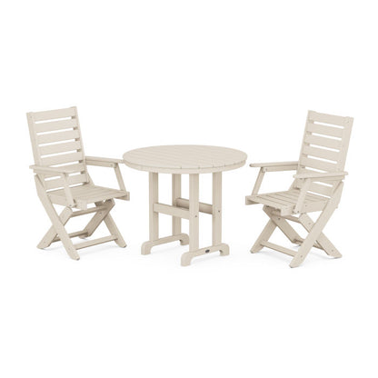 Captain 3-Piece Round Dining Set