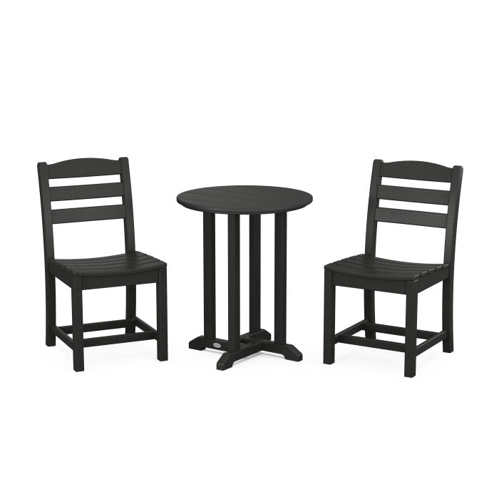 La Casa Café Side Chair 3-Piece Round Dining Set