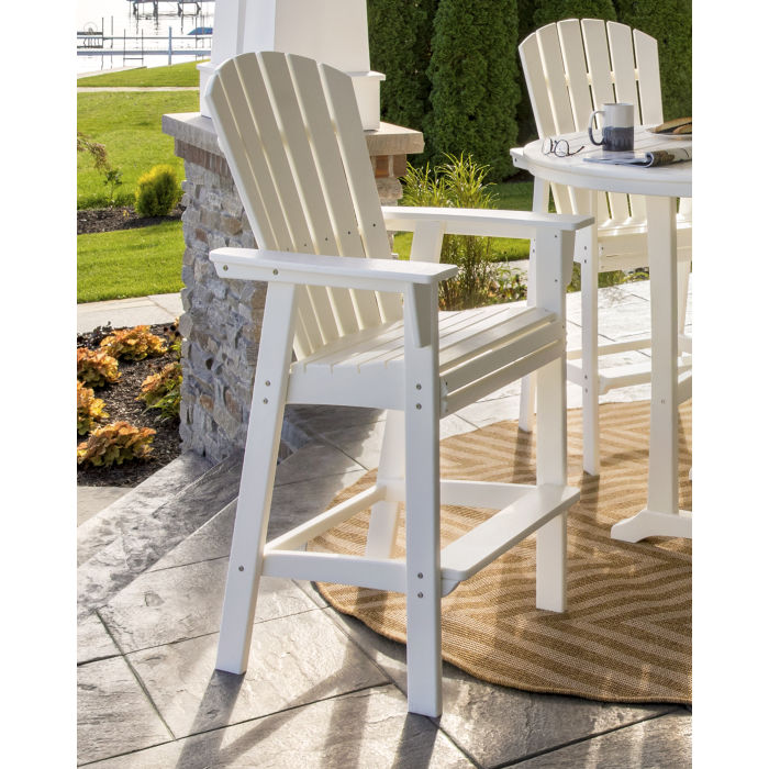 Nautical Curveback Adirondack Bar Chair