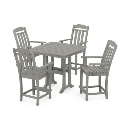 Country Living 5-Piece Counter Set with Trestle Legs