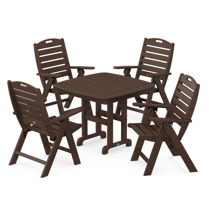 Nautical Highback Chair 5-Piece Dining Set