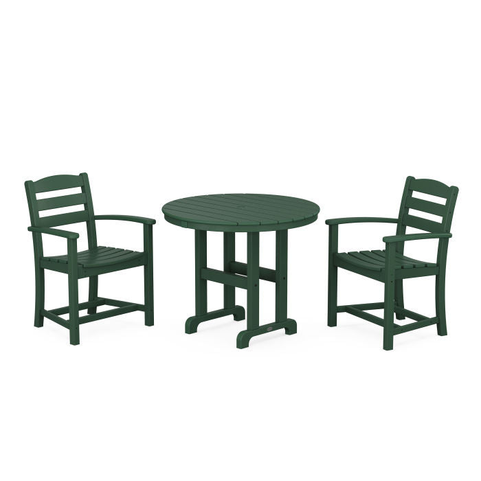 La Casa Café 3-Piece Round Dining Set