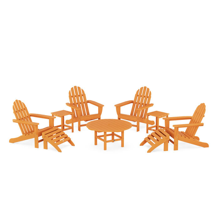 Classic Adirondack Chair 9-Piece Conversation Set