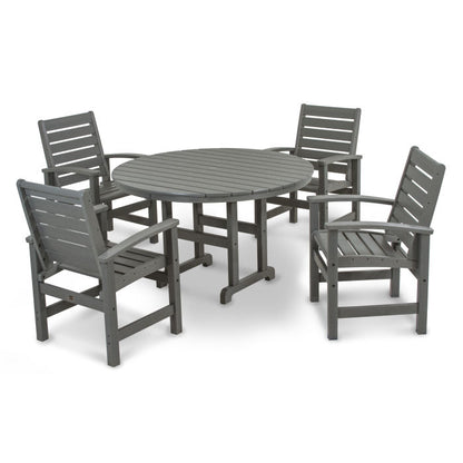 Signature 5-Piece Round Farmhouse Dining Set