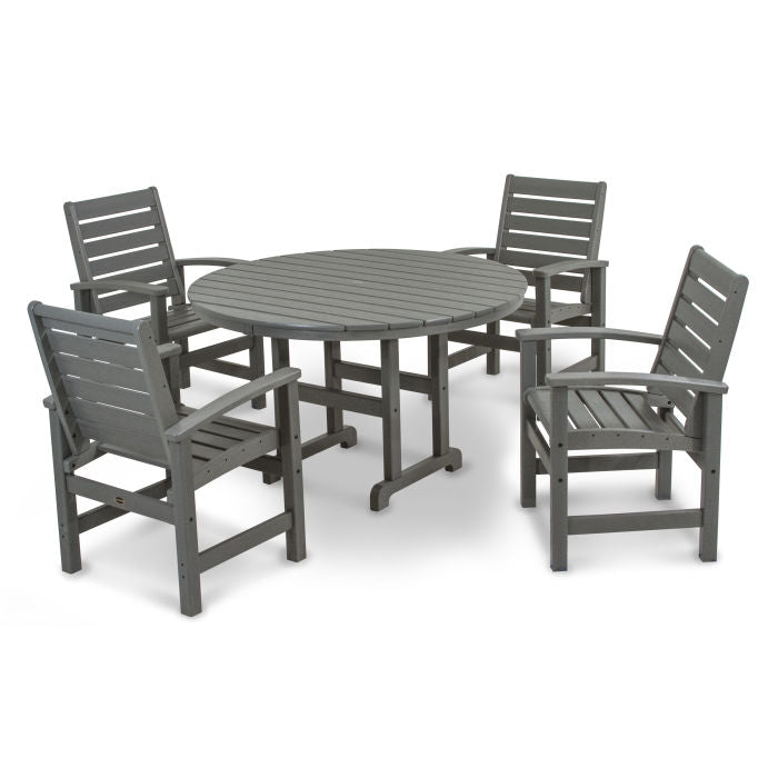 Signature 5-Piece Round Farmhouse Dining Set