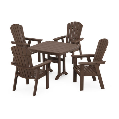 Nautical Adirondack 5-Piece Dining Set with Trestle Legs