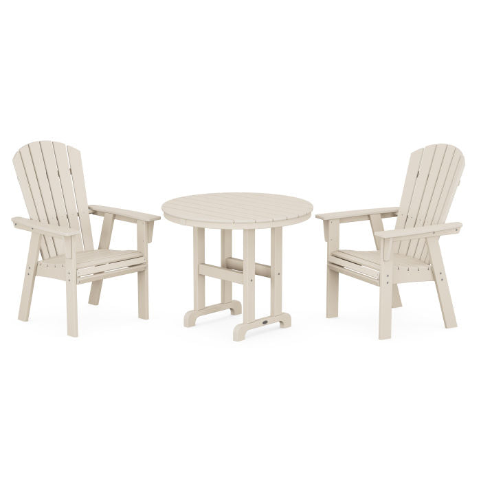 Nautical Adirondack 3-Piece Round Dining Set