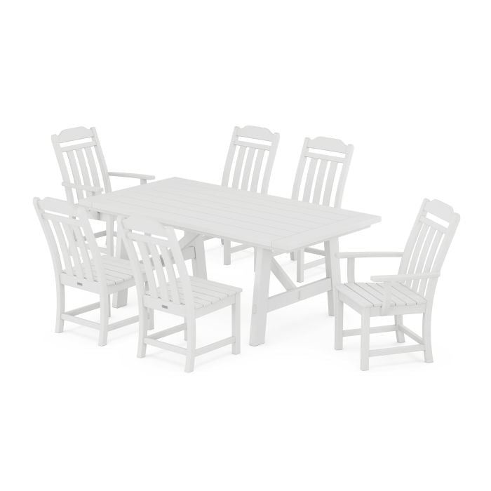 Country Living 7-Piece Rustic Farmhouse Dining Set