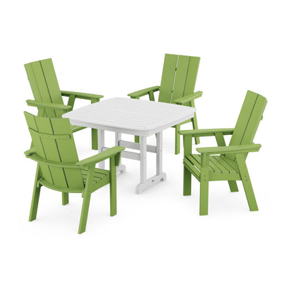 Modern Curveback Adirondack 5-Piece Dining Set