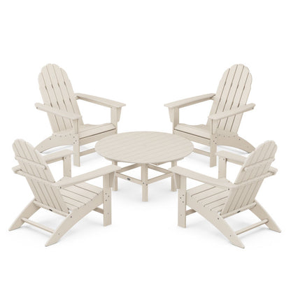Vineyard 5-Piece Adirondack Chair Conversation Set