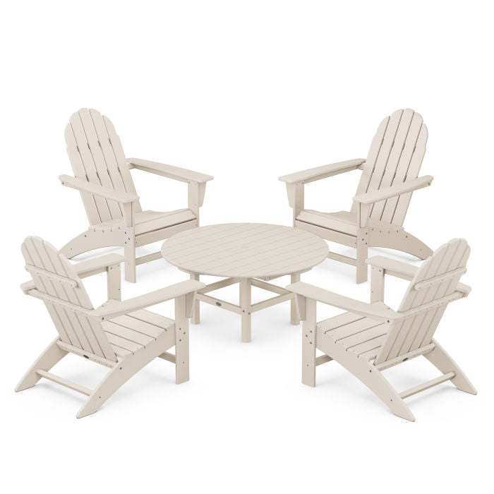 Vineyard 5-Piece Adirondack Chair Conversation Set