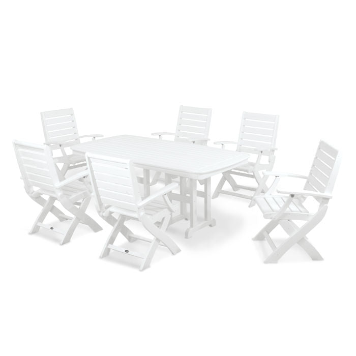 Signature Folding Chair 7-Piece Dining Set