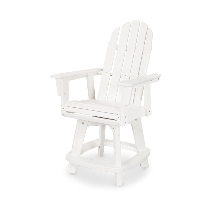 Vineyard Curveback Adirondack Swivel Counter Chair