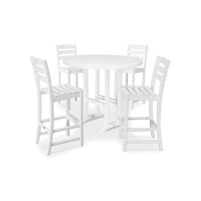 La Casa Café 5-Piece Side Chair Bar Dining Set