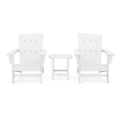 Wave 3-Piece Adirondack Chair Set