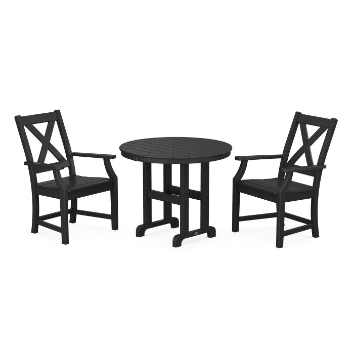 Braxton 3-Piece Round Dining Set