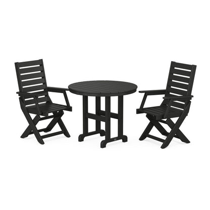 Captain 3-Piece Round Dining Set