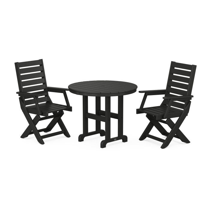Captain 3-Piece Round Dining Set