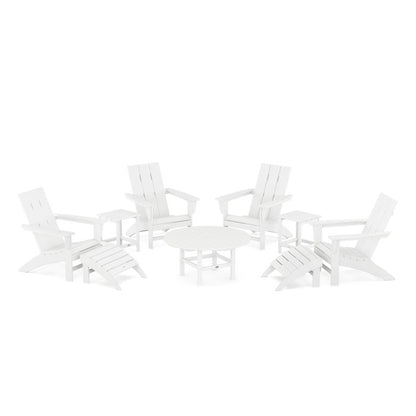 Modern Adirondack Chair 9-Piece Conversation Set