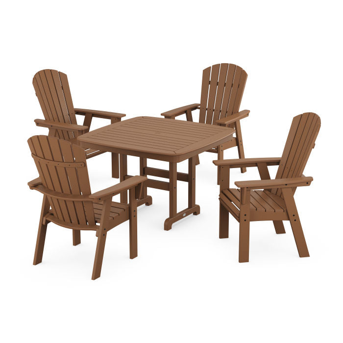 Nautical Curveback Adirondack 5-Piece Dining Set