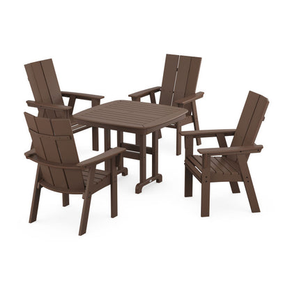 Modern Curveback Adirondack 5-Piece Dining Set