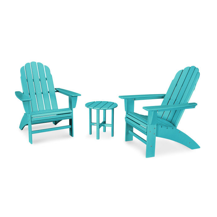 Vineyard 3-Piece Curveback Adirondack Set