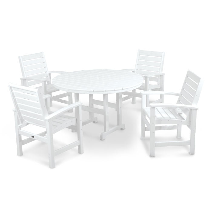 Signature 5-Piece Round Farmhouse Dining Set