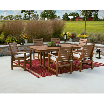 Signature 7-Piece Farmhouse Dining Set with Trestle Legs