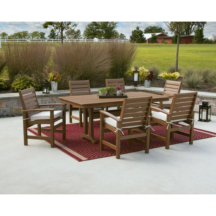 Signature 7-Piece Farmhouse Dining Set with Trestle Legs