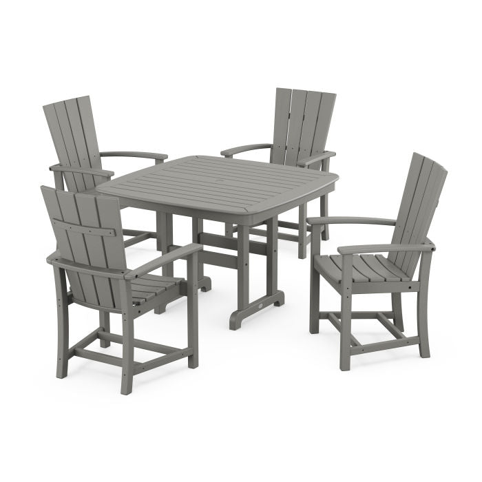Quattro 5-Piece Dining Set with Trestle Legs