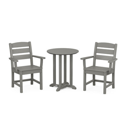 Lakeside 3-Piece Round Dining Set