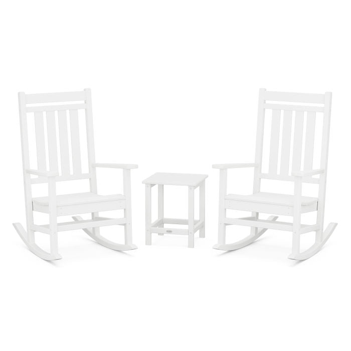 Estate 3-Piece Rocking Chair Set with Long Island 18" Side Table