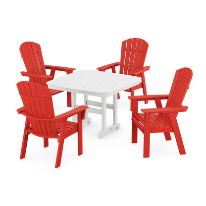 Nautical Curveback Adirondack 5-Piece Dining Set