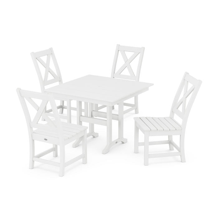 Braxton Side Chair 5-Piece Farmhouse Dining Set