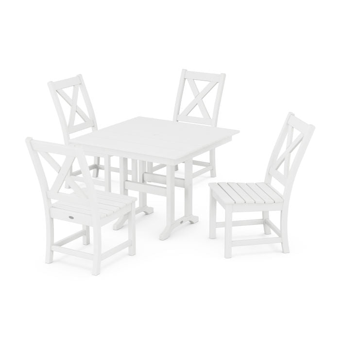 Braxton Side Chair 5-Piece Farmhouse Dining Set