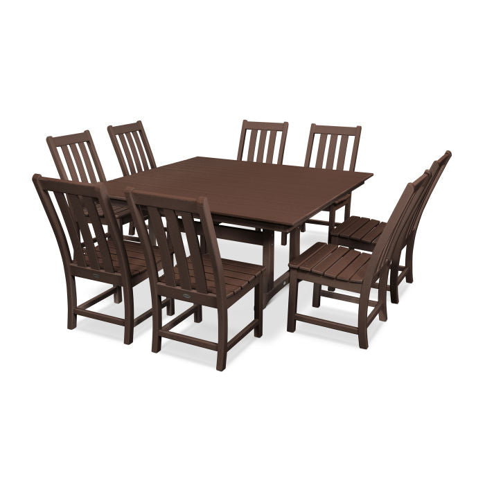 Vineyard 9-Piece Farmhouse Trestle Dining Set