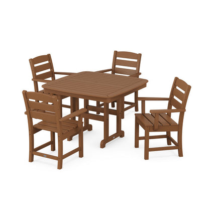 Lakeside 5-Piece Dining Set with Trestle Legs
