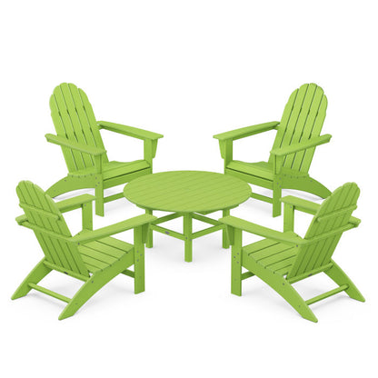 Vineyard 5-Piece Adirondack Chair Conversation Set