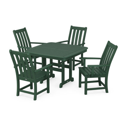 Vineyard 5-Piece Dining Set with Trestle Legs