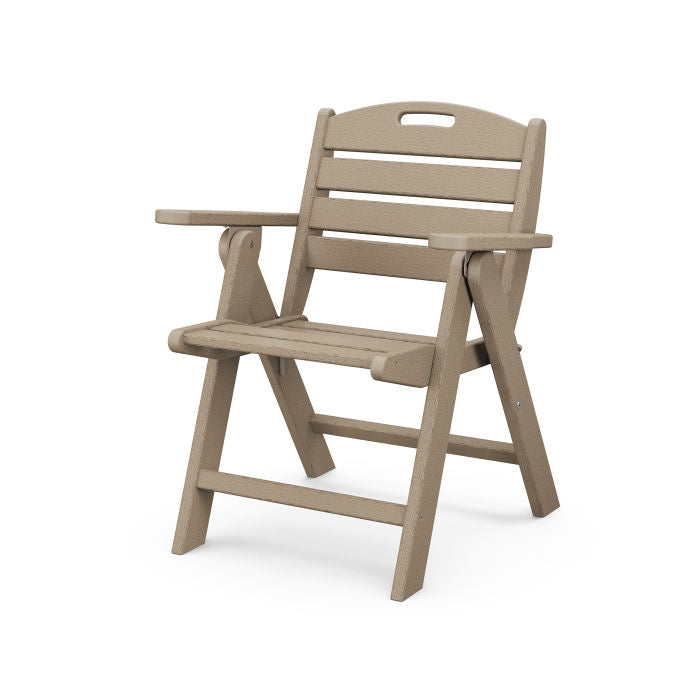 Nautical Folding Lowback Chair in Vintage Finish