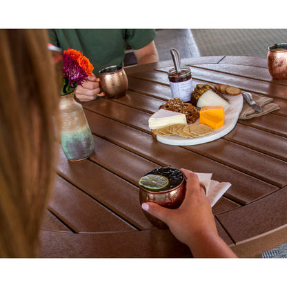 Nautical Trestle 48" Round Counter Table