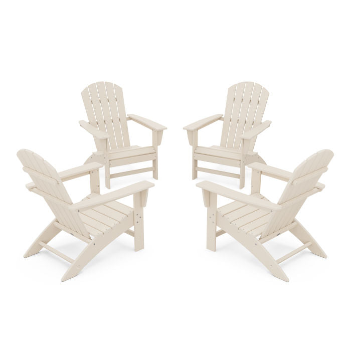 Nautical 4-Piece Adirondack Conversation Set