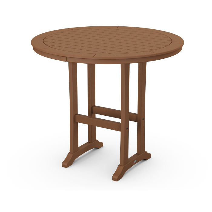 Nautical Trestle 48" Round Bar Table